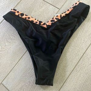 Black Leopard Bikini Bottom